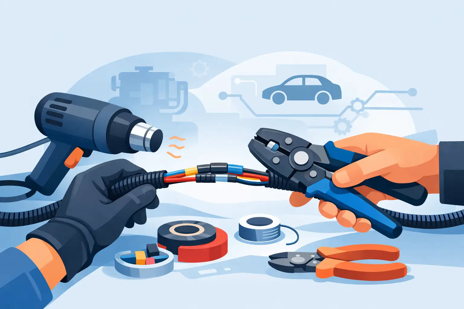 How to Repair a Damaged Wire Harness Safely