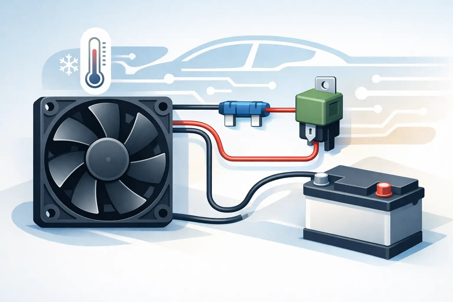 How to Wire a Cooling Fan for 12V Power