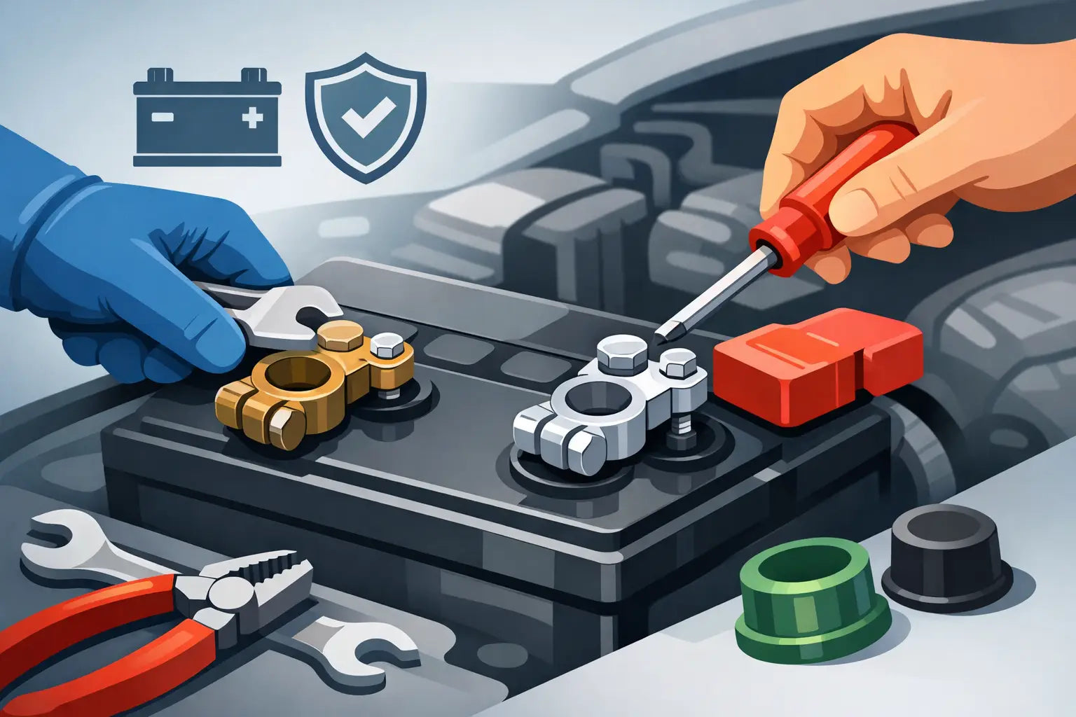 How to Replace Battery Terminal Connectors Safely