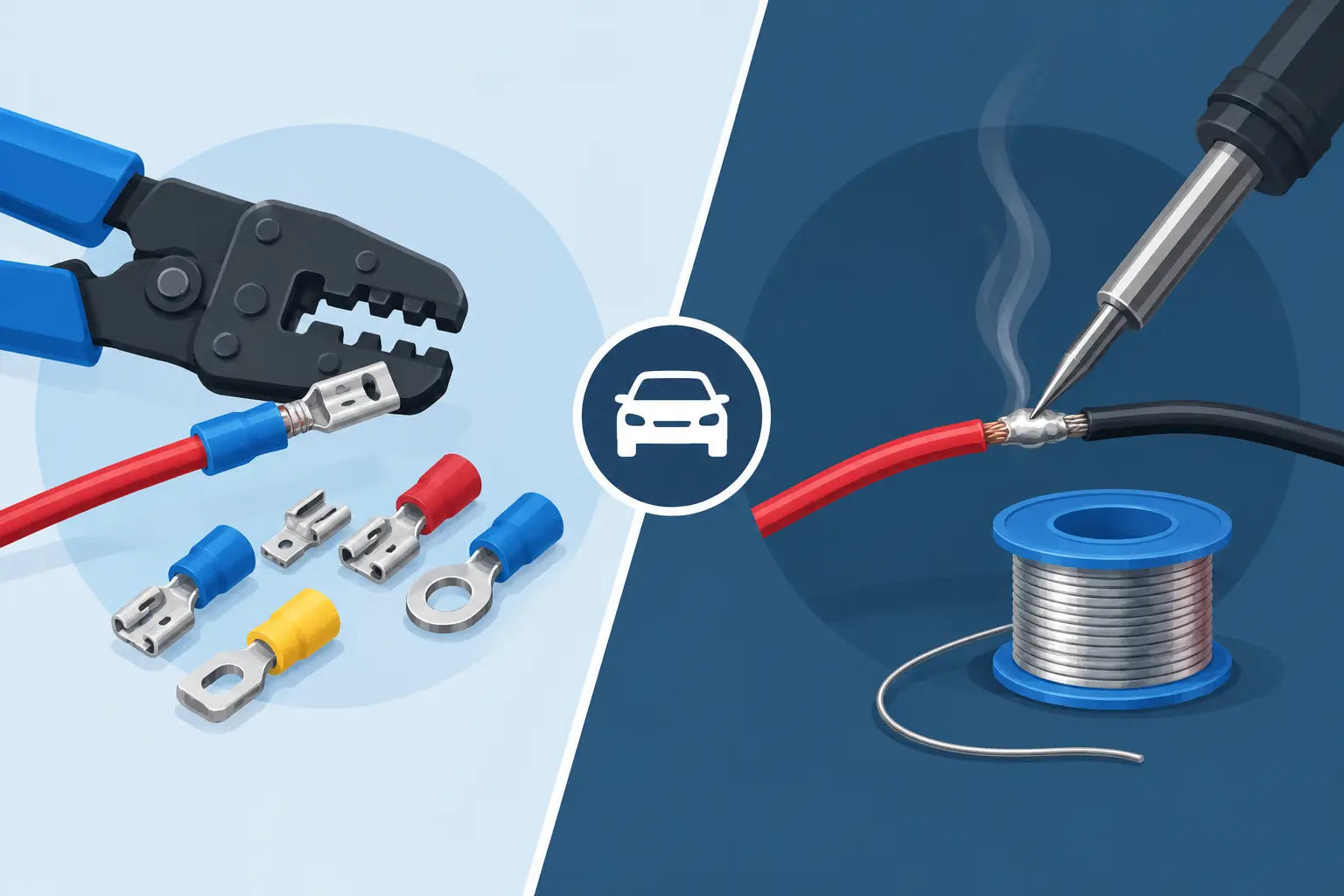 Crimp Connectors vs Solder for Auto Wiring