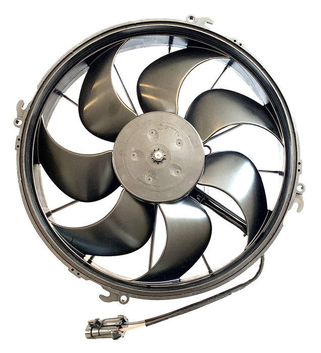 SPAL 30103202 12" 12 Volt Puller Fan Sealed High Output Curved Blade 1870 cfm VA01-AP90/VLL-66A