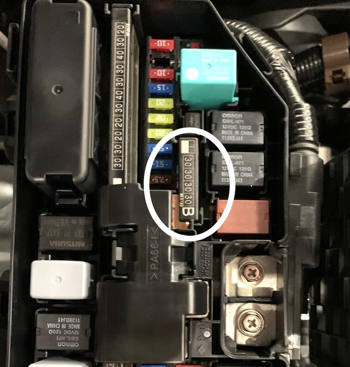 38233-T6A-J01-FUSE-HONDA-ACURA-30AMP-4-CIRCUIT-MULTIPLEX