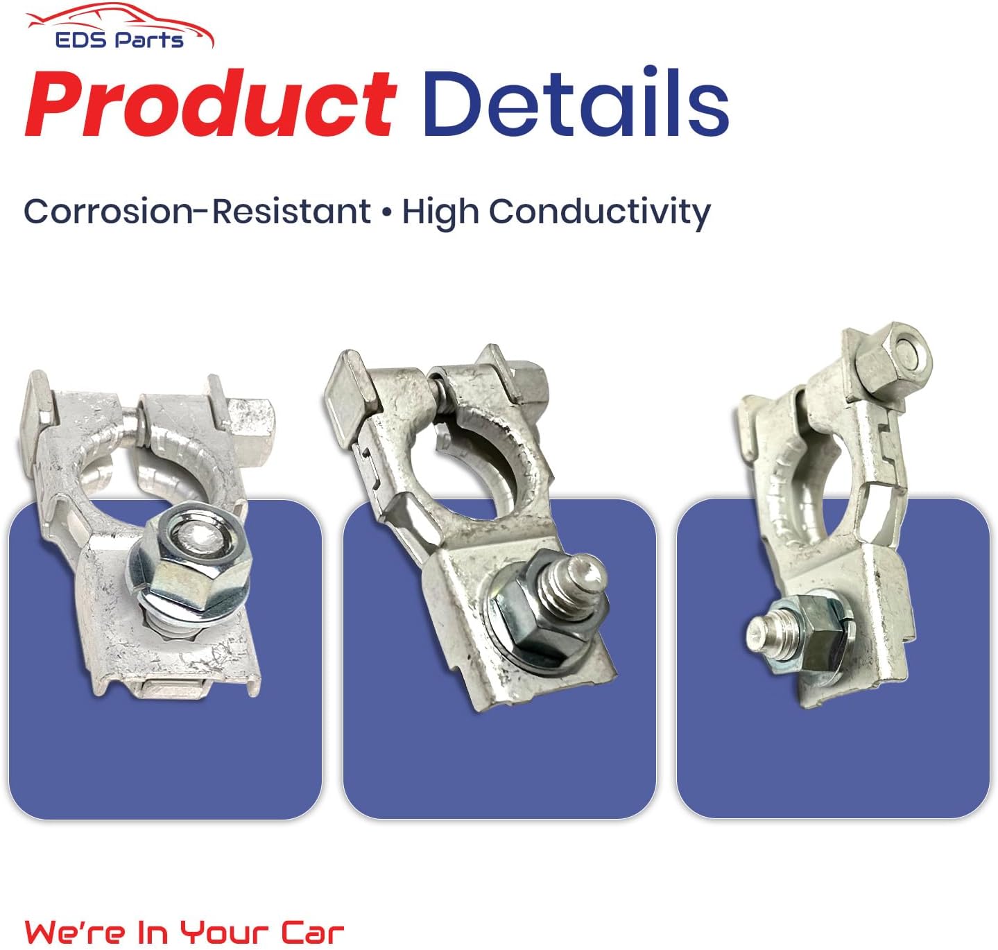 Subaru 81608AG020 / 81608YC000 POSITIVE Battery Terminal Connector for Forester, Impreza, Legacy, Outback, STI, Tribeca, WRX, Crosstrek, etc.