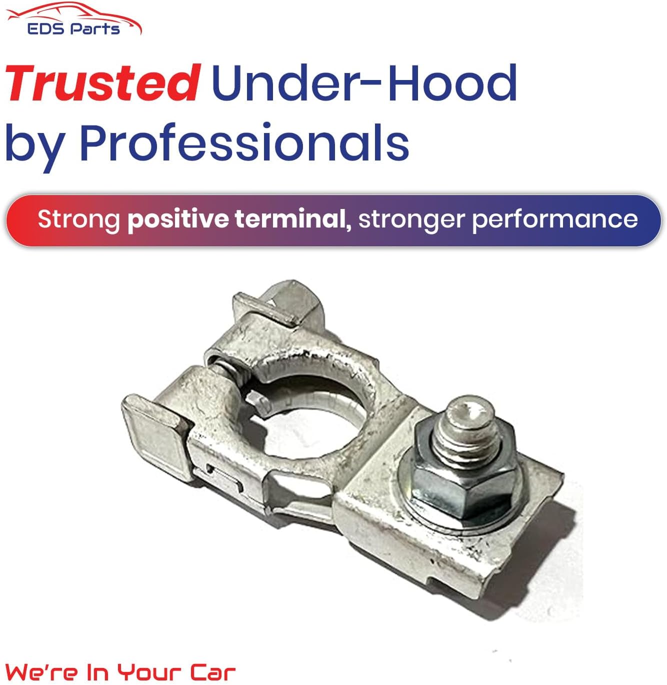 Subaru 81608AG020 / 81608YC000 POSITIVE Battery Terminal Connector for Forester, Impreza, Legacy, Outback, STI, Tribeca, WRX, Crosstrek, etc.