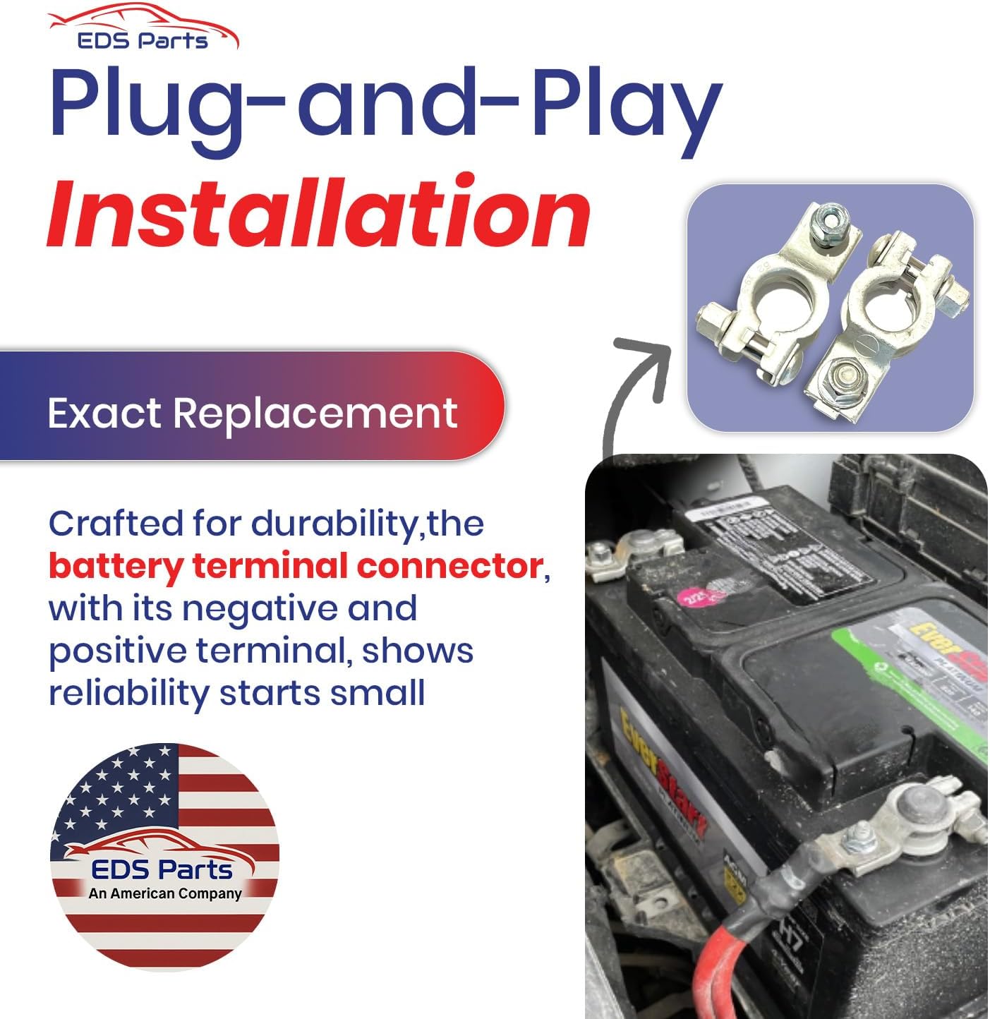 Battery Terminal Connectors for Chrysler Jeep Ram Dodge vehicles