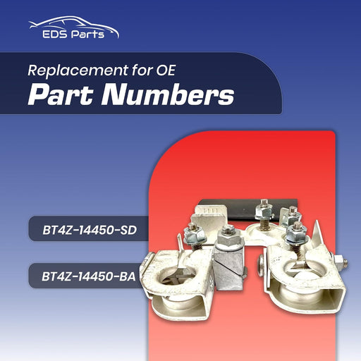 EDS Terminal Set EDS 926-603 926603 POSITIVE Battery Terminal Connector for Ford Super Duty F-250 F-350 F-450 & 1500 Silverado Pick Up Trucks Etc & NEGATIVE Battery Terminal Connector BT4Z-14450-BA EDS 926-603 | BT4Z-14450-BA Super Duty Battery Terminal Set