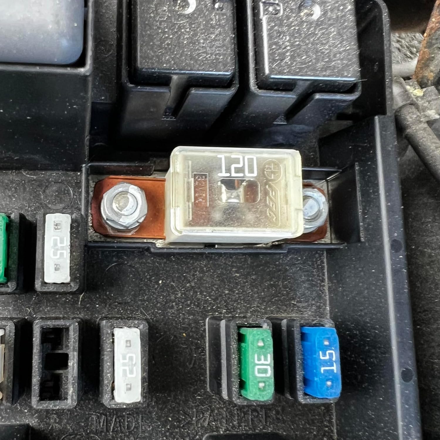 EDS Multi Purpose Fuse Bolt on Cartridge PAL Series 1 32V 13/16 Bent - Different current values available