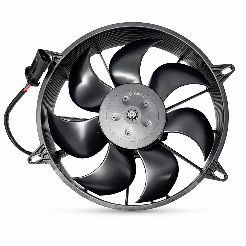 SPAL Fan - 30102800 11" 12 Volt Puller Fan Sealed High Output Curved Blade 1604 cfm VA03-AP90/LL-68A