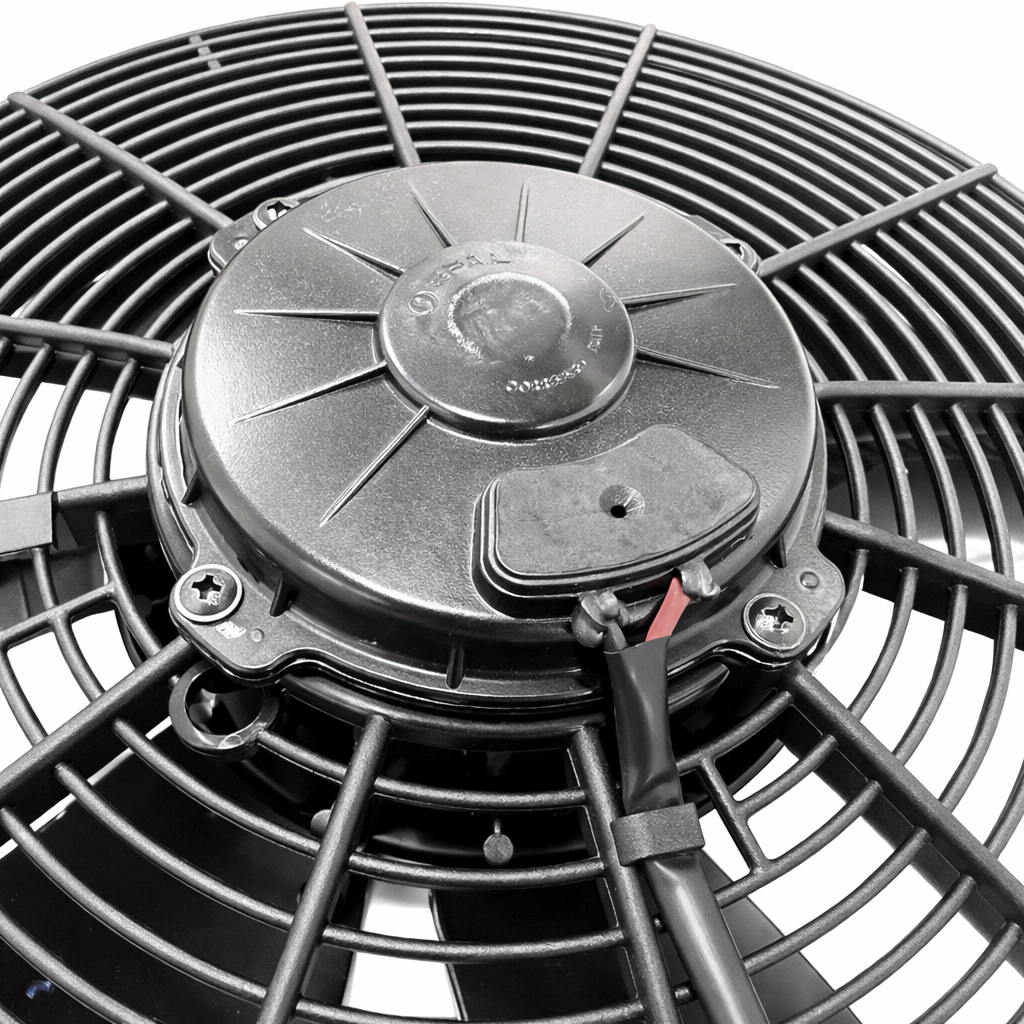 SPAL Fan - 30102082 16" 12 Volt Puller Fan Sealed Curved Blade 1918 cfm VA33-AP71/LL-65A