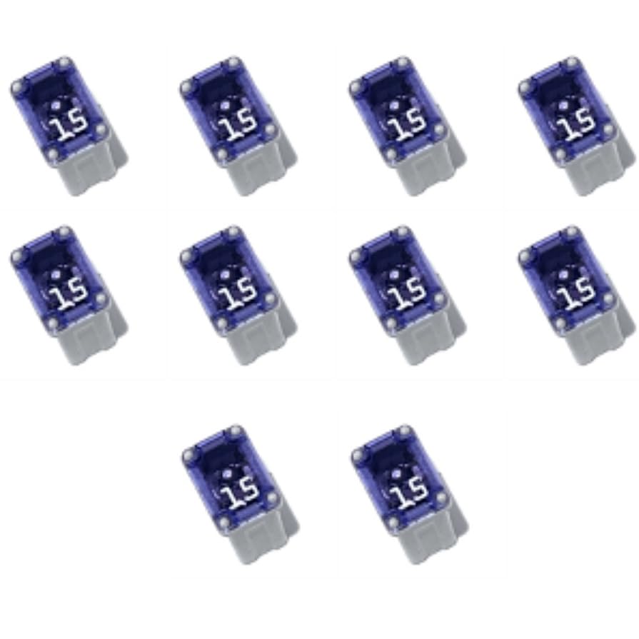 EDS 25 Pack Micro Cartridge Auto Fuses, FMM/MCASE Fuse Kit, 5 Each - 15A, 20A, 25A, 30A, 40A, Auto Fuse Assortment for Ford F150, Ram, Subaru, Mazda, Cars SUVs and Trucks