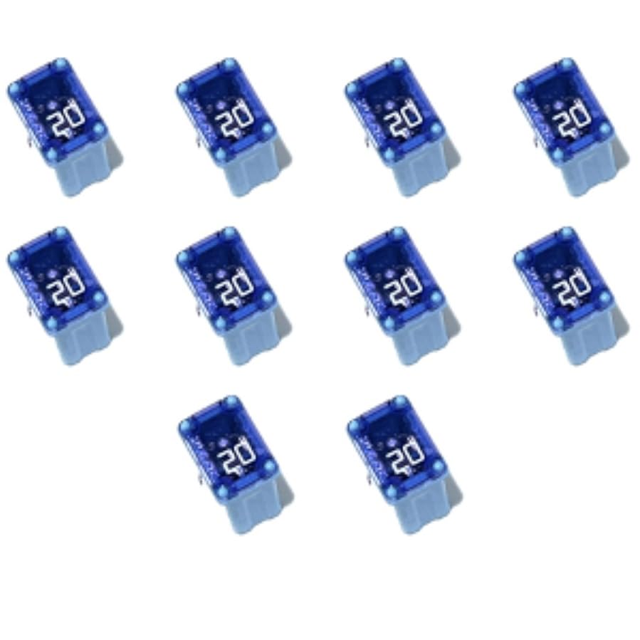 EDS 25 Pack Micro Cartridge Auto Fuses, FMM/MCASE Fuse Kit, 5 Each - 15A, 20A, 25A, 30A, 40A, Auto Fuse Assortment for Ford F150, Ram, Subaru, Mazda, Cars SUVs and Trucks