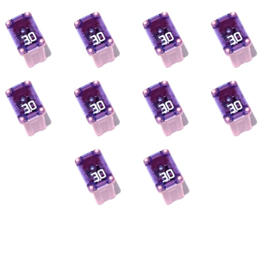 EDS 25 Pack Micro Cartridge Auto Fuses, FMM/MCASE Fuse Kit, 5 Each - 15A, 20A, 25A, 30A, 40A, Auto Fuse Assortment for Ford F150, Ram, Subaru, Mazda, Cars SUVs and Trucks