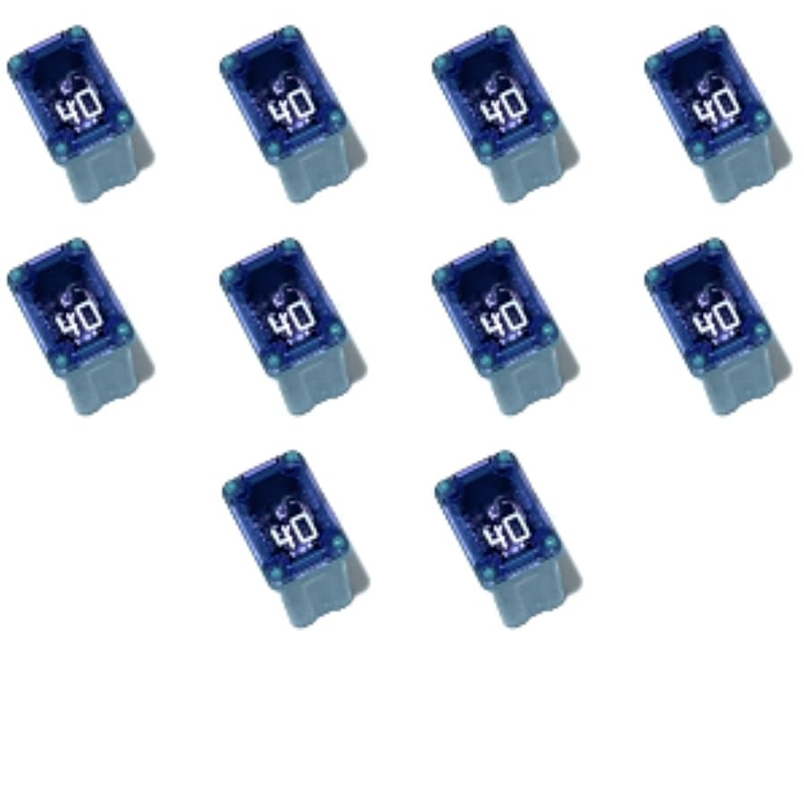 EDS 25 Pack Micro Cartridge Auto Fuses, FMM/MCASE Fuse Kit, 5 Each - 15A, 20A, 25A, 30A, 40A, Auto Fuse Assortment for Ford F150, Ram, Subaru, Mazda, Cars SUVs and Trucks