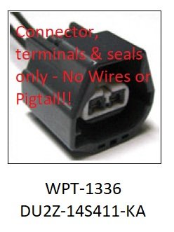 New Connector & Terminals for WPT-1336 Ford DU2Z-14S411-KA Pigtail Assembly