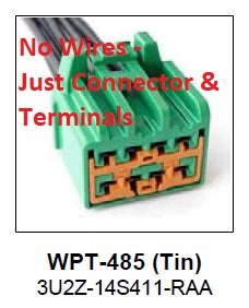 New Connector & Terminals for WPT-485 WPT485 / 3U2Z-14S411-RAA