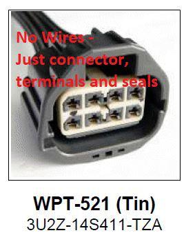 New Connector, Terminals & seals for WPT521 WPT-521 / 3U2Z-14S411-TZA