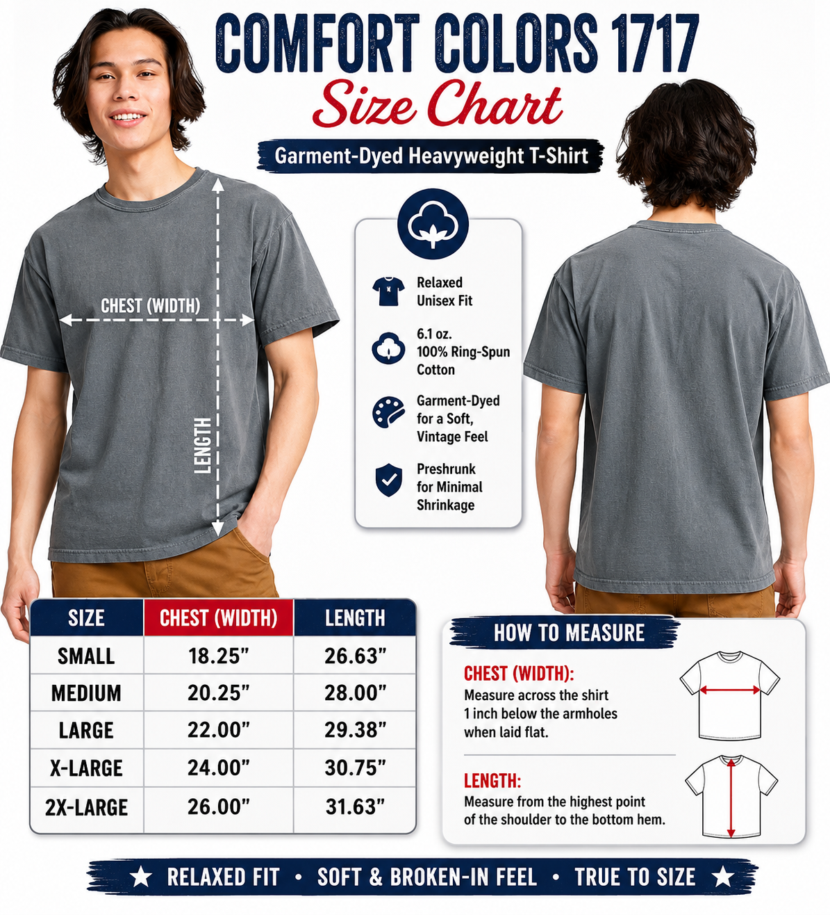 America 250 Comfort Colors® T-Shirt | 7•4•1776 Patriotic Tee | Double-Sided July 4th Independence Day Shirt - Ships in 1-3 business Days