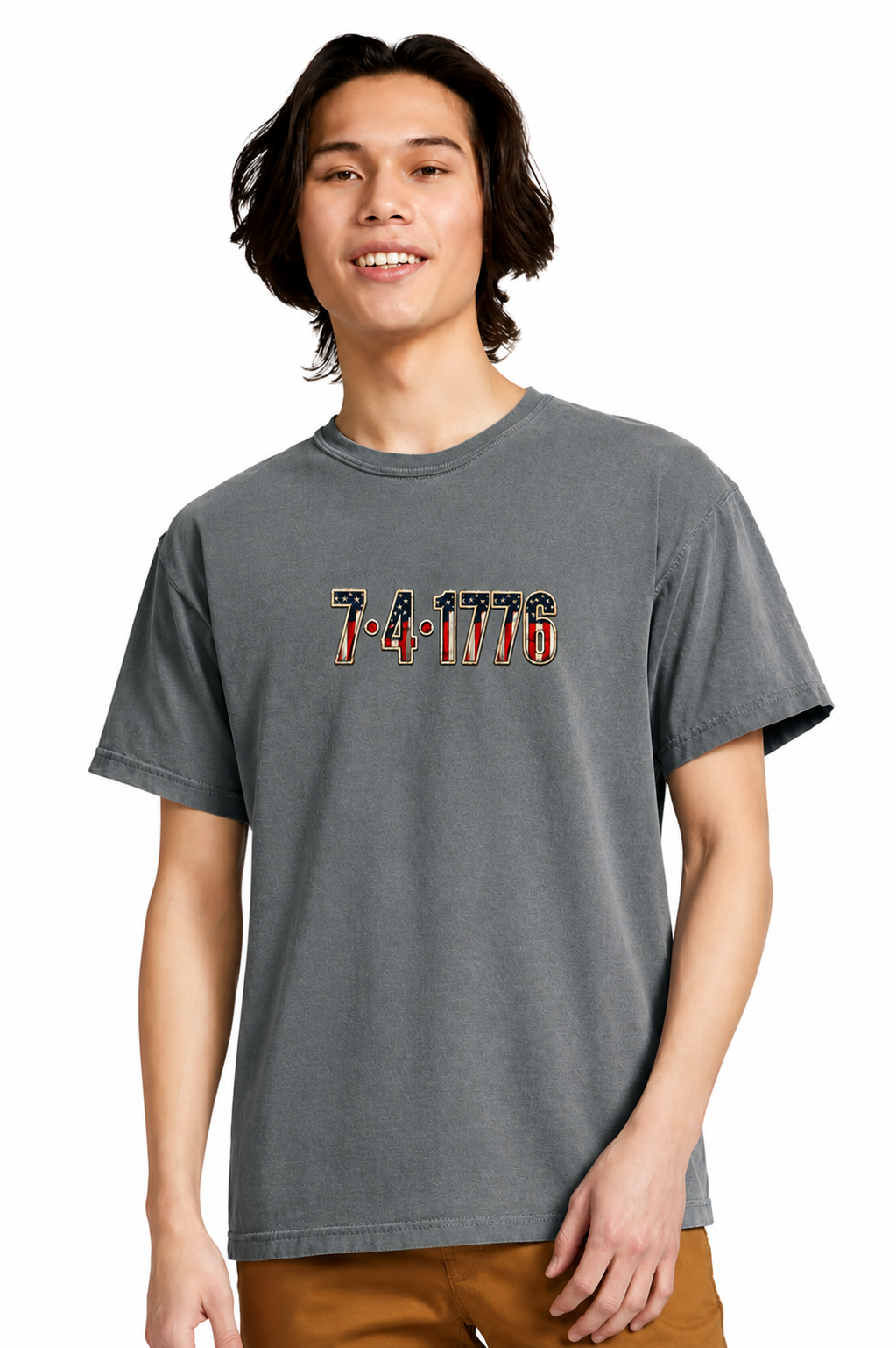 America 250 Comfort Colors® T-Shirt | 7•4•1776 Patriotic Tee | Double-Sided July 4th Independence Day Shirt - Ships in 1-3 business Days