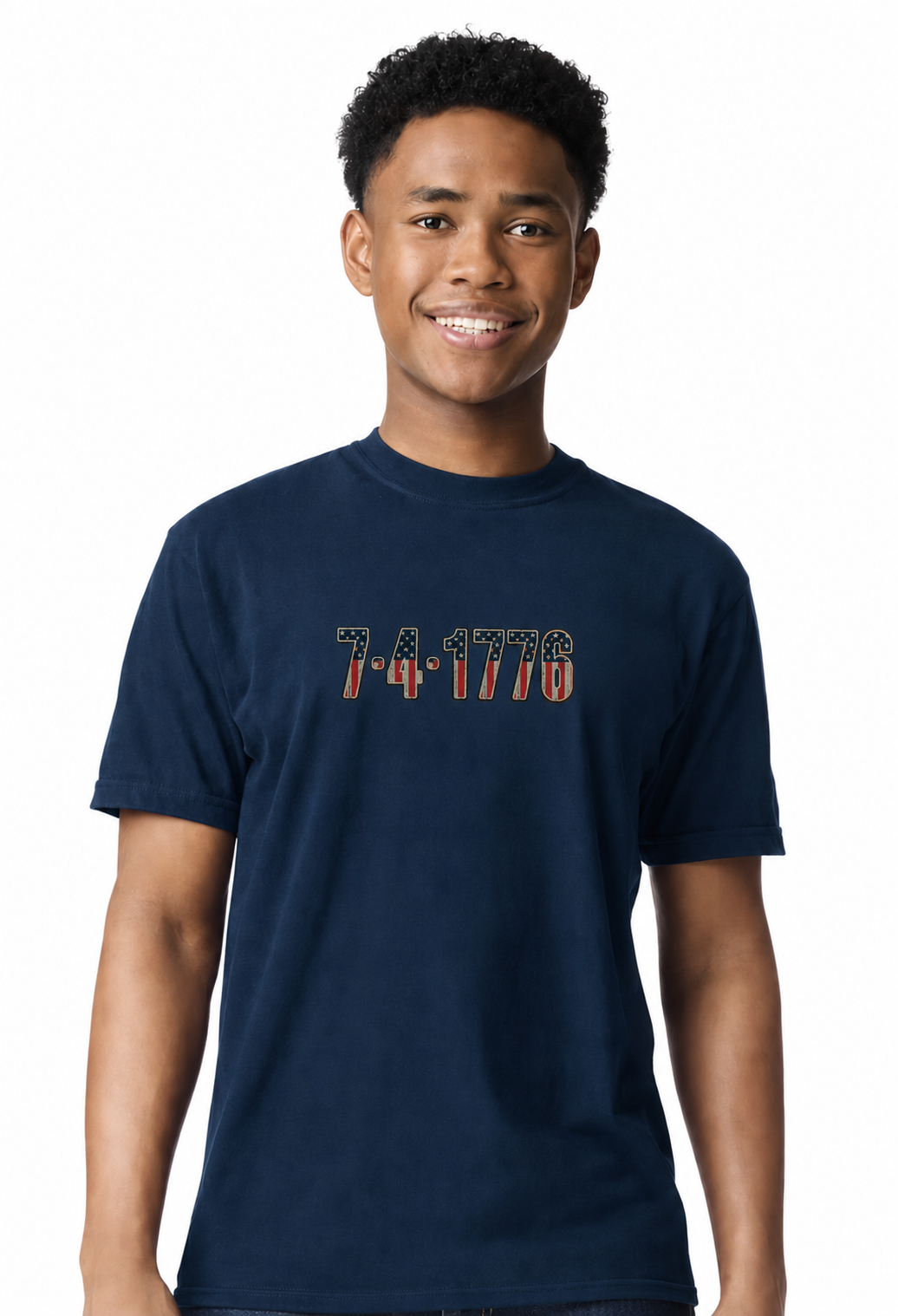 America 250 Comfort Colors® T-Shirt | 7•4•1776 Patriotic Tee | Double-Sided July 4th Independence Day Shirt - Ships in 1-3 business Days