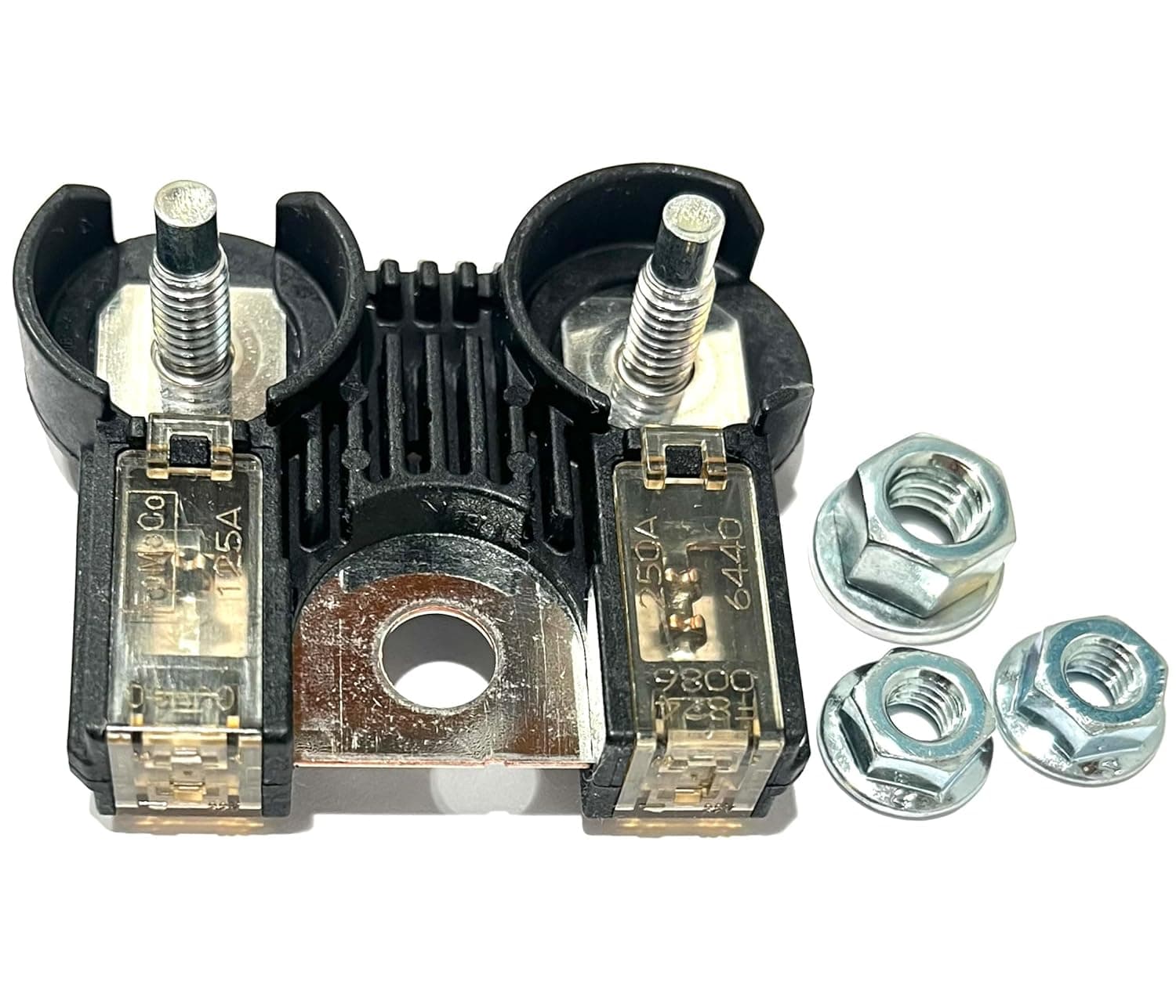 EAPP Fuselink Ford AL3Z-14526-AA AL3Z14526AA 250Amp / 125Amp Battery Fuselink Fuse with Nuts for F-150 F150 F-250 Pick up Trucks Alternator Starter Ford F-150 AL3Z-14526-AA 250Amp / 125Amp Battery Fuse & BT4Z14450AA 