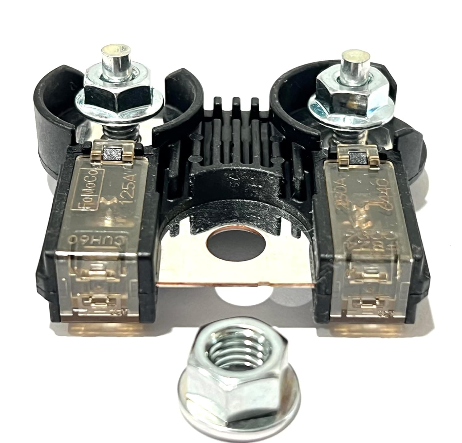 EAPP Fuselink Ford AL3Z-14526-AA AL3Z14526AA 250Amp / 125Amp Battery Fuselink Fuse with Nuts for F-150 F150 F-250 Pick up Trucks Alternator Starter Ford F-150 AL3Z-14526-AA 250Amp / 125Amp Battery Fuse & BT4Z14450AA 
