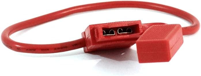 EDS 10 Gauge Fuse Holder - 10 AWG Inline Fuse Holder with both 30 & 40 AMP ATC Blade Fuses 10 Gauge Fuse Holder - 10 AWG Inline Fuse Holder