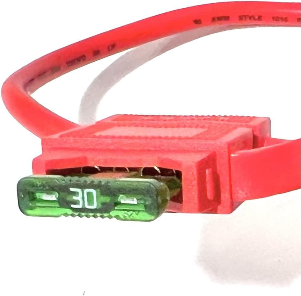 EDS 10 Gauge Fuse Holder - 10 AWG Inline Fuse Holder with both 30 & 40 AMP ATC Blade Fuses 10 Gauge Fuse Holder - 10 AWG Inline Fuse Holder