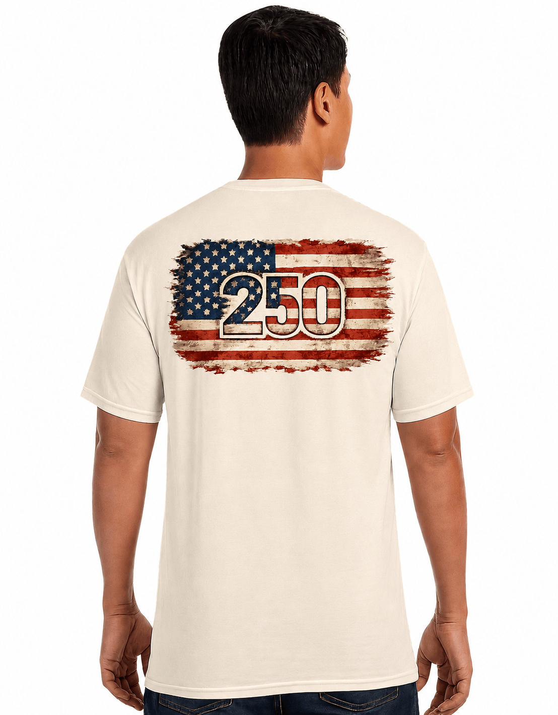 EDS America 250 Comfort Colors® T-Shirt | 7•4•1776 Patriotic Tee | Double-Sided July 4th Independence Day Shirt - Ships in 1-3 business Days America 250 Comfort Colors® T-Shirt | 7•4•1776 Patriotic Tee | Double-Sided July 4th Independence Day Shirt - Ships in 1-3 business Days