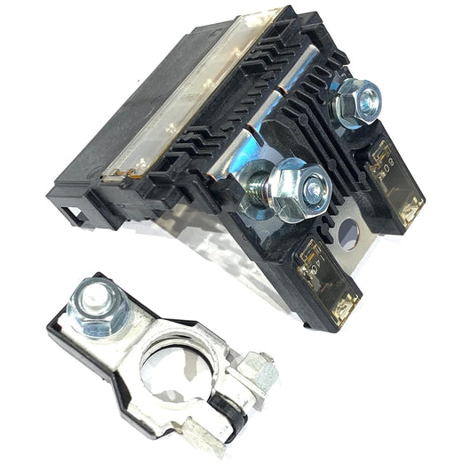 EDS Combo Pack - Terminal & Fuse EDS 24380-89914 2438089914 Fusible Link Holder & 24340-7F000 Positive Battery Terminal – 6-Pole Battery Fuse Assembly for Nissan Armada,Frontier,Pathfinder,Xterra,QX56 & QX80 (140A/80A/60A Circuits) EDS 24380-89914 Fuselink Fuse & Battery Terminal