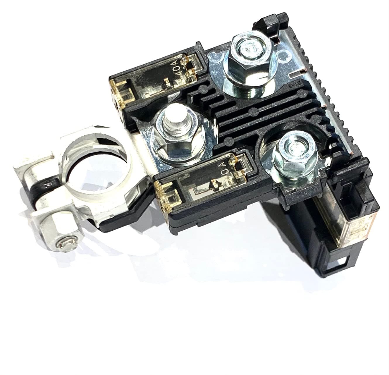 EDS Combo Pack - Terminal & Fuse EDS 24380-89914 2438089914 Fusible Link Holder & 24340-7F000 Positive Battery Terminal – 6-Pole Battery Fuse Assembly for Nissan Armada,Frontier,Pathfinder,Xterra,QX56 & QX80 (140A/80A/60A Circuits) EDS 24380-89914 Fuselink Fuse & Battery Terminal