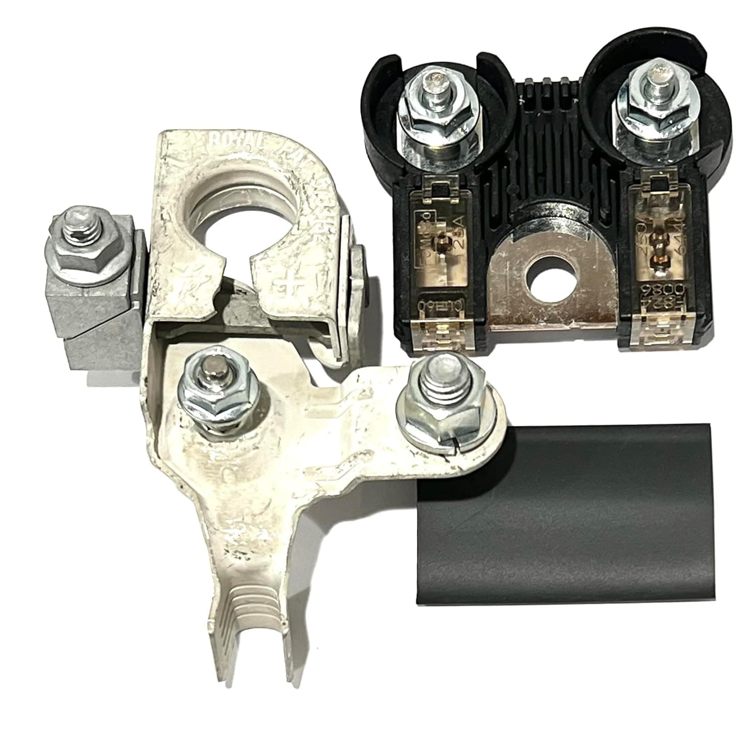 EDS Combo Pack - Terminal & Fuse EDS AL3Z-14526-AA AL3Z14526AA 250A/125A Battery Fuselink Fuse & BT4Z-14450-AA Positive Terminal Assembly for Ford F-150(2011–2014), F-250(2011–2014),Lobo,Mark LT Complete OEM Style Replacement Kit Ford F-150 AL3Z-14526-AA 250Amp / 125Amp Battery Fuse & BT4Z14450AA 