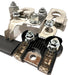 EDS Combo Pack - Terminal & Fuse Ford AL3Z-14526-AA AL3Z14526AA 250Amp / 125Amp Battery Fuselink Fuse with NUTS for F-150 F150 F-250 Pick up trucks Alternator Starter with BT4Z-14450-AA & BT4Z-14450-BA (Fuse & Positive & Negative Terminals) Ford F-150 AL3Z-14526-AA 250Amp / 125Amp Battery Fuse & Terminals