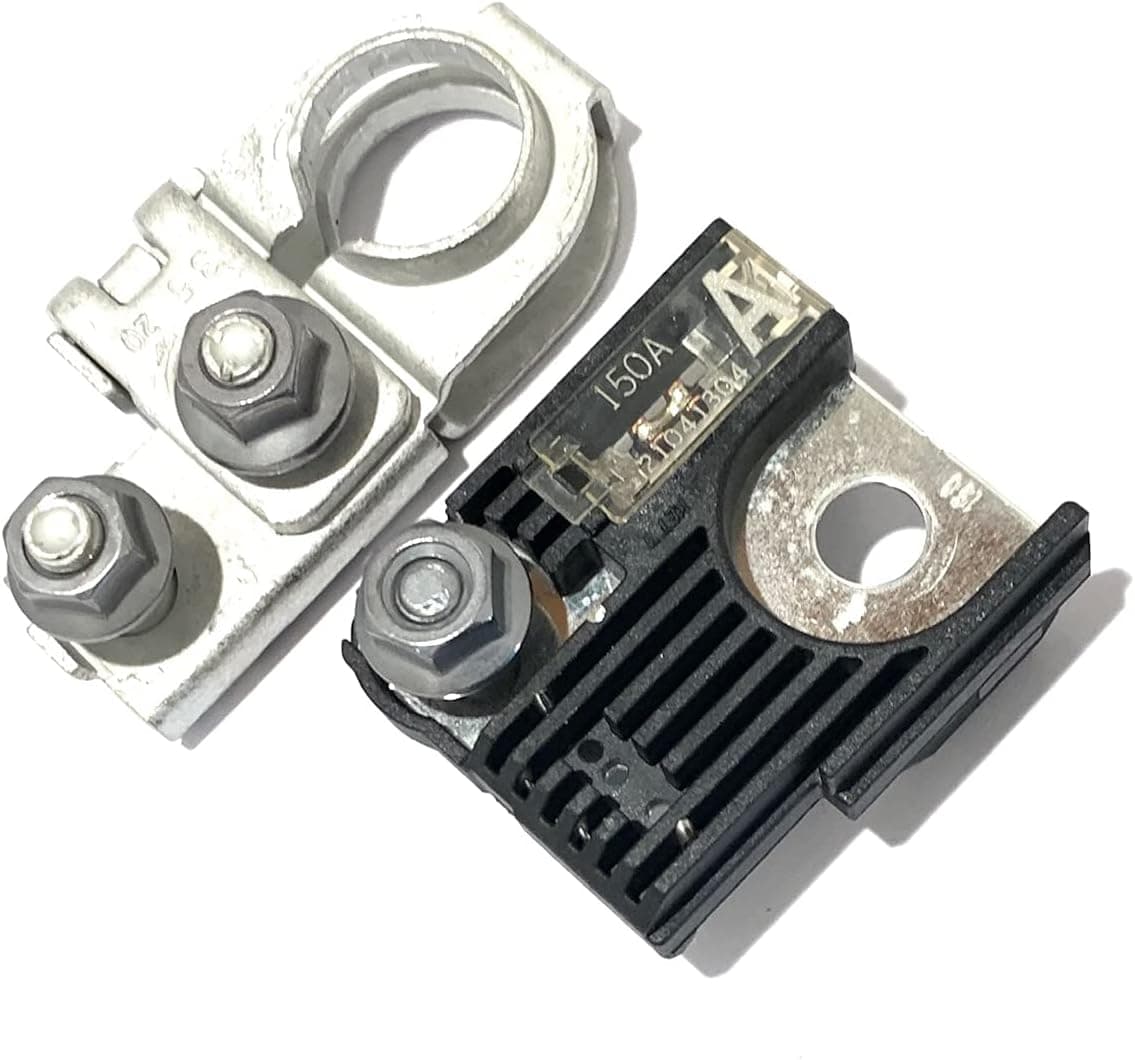 EDS Combo Pack - Terminal & Fuse Hyundai | Kia 18790-01318 1879001318 150 Amp Battery Fuselink Fuse A & 91980-3X010 POSITIVE Battery Terminal Connector for Sonata Tucson Accent Sedona Soul Rio etc. Hyundai | Kia 18790-013181 50 Amp Fuse A & Battery Terminal
