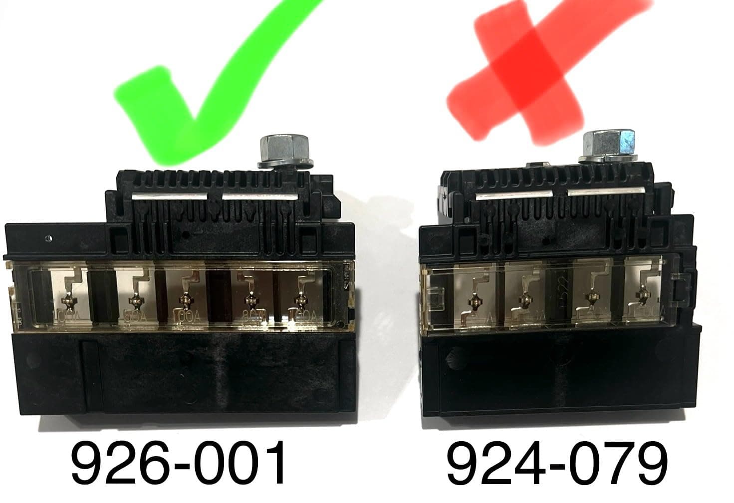 EDS Combo Pack - Terminal & Fuse Nissan | Infiniti 24380-3JA1A 243803JA1A | 926-001 926001 6 Circuit Battery Fusible Fuselink for Nissan Altima Maxima Murano Pathfinder & Infiniti JX35 & QX60 & Positive Battery Terminal Connector Nissan | Infiniti 24380-3JA1A Fuse & Battery Terminal