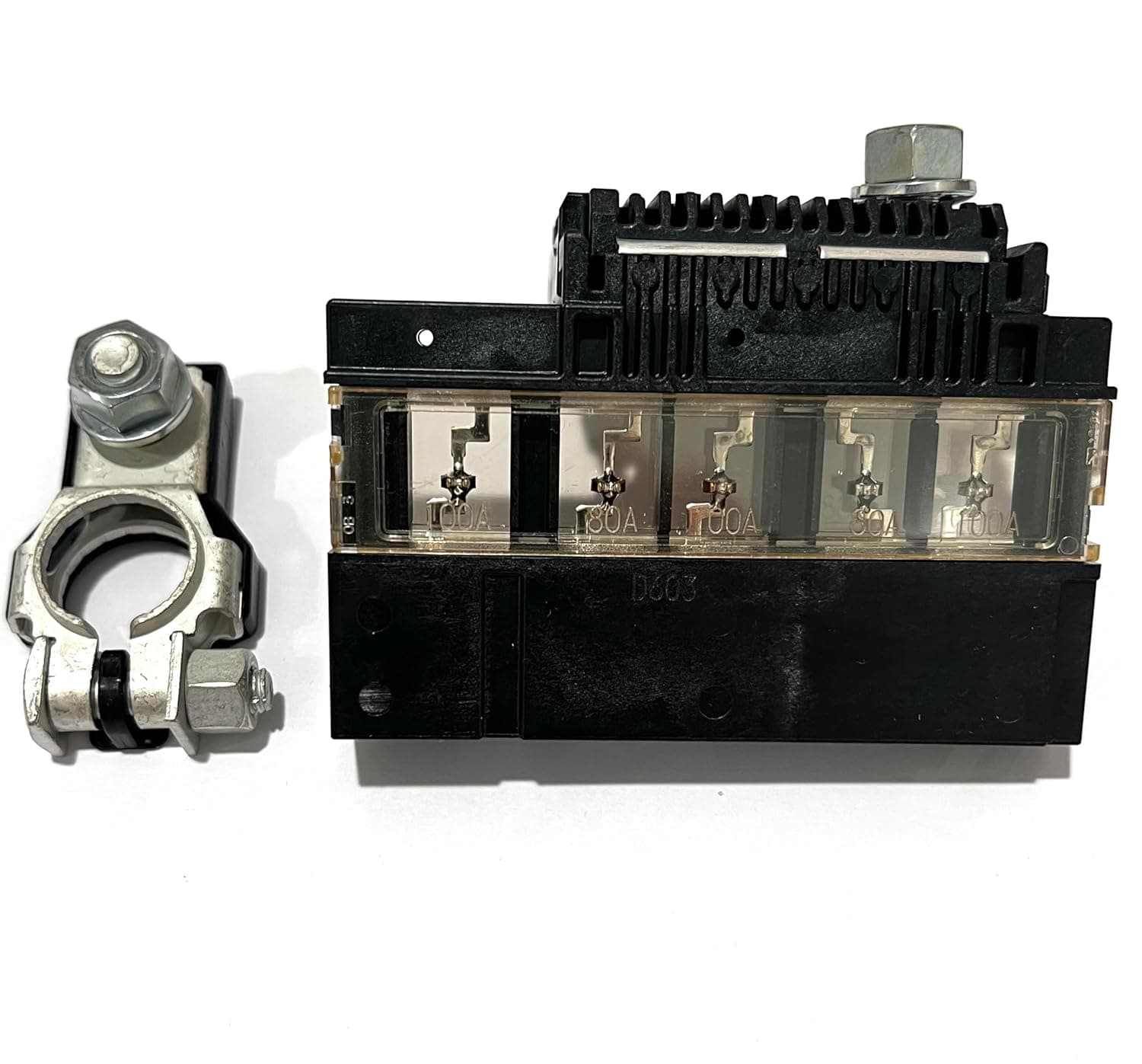 EDS Combo Pack - Terminal & Fuse Nissan | Infiniti 24380-3JA1A 243803JA1A | 926-001 926001 6 Circuit Battery Fusible Fuselink for Nissan Altima Maxima Murano Pathfinder & Infiniti JX35 & QX60 & Positive Battery Terminal Connector Nissan | Infiniti 24380-3JA1A Fuse & Battery Terminal