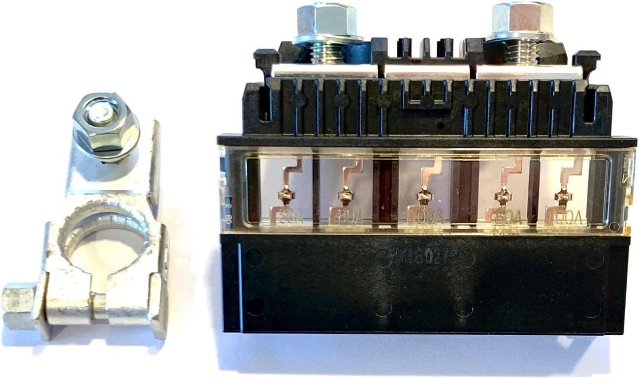 EDS Combo Pack - Terminal & Fuse Nissan | Infiniti 24380-4GC0A 243804GC0A Fusible Fuselink Fuse & 24340-JA74A POSITIVE Battery Terminal connector for Altima Titan Frontier Q50 Q60 Nissan | Infiniti 24380-4GC0A 243804GC0A Fuselink & Battery Terminal
