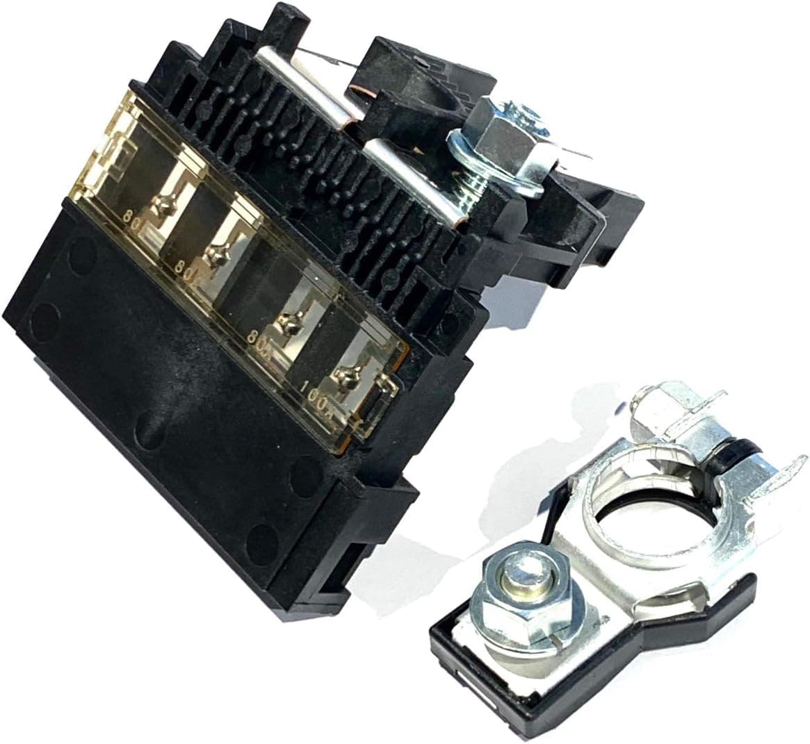 EDS Combo Pack - Terminal & Fuse Nissan | Infiniti 24380-79918 2438079918 Fusible Fuselink Fuse w/ 24340-7F000 POSITIVE Battery Terminal with Nuts for Juke/Versa Nissan | Infiniti 24380-79918 Fuselink Fuse & Battery Terminal