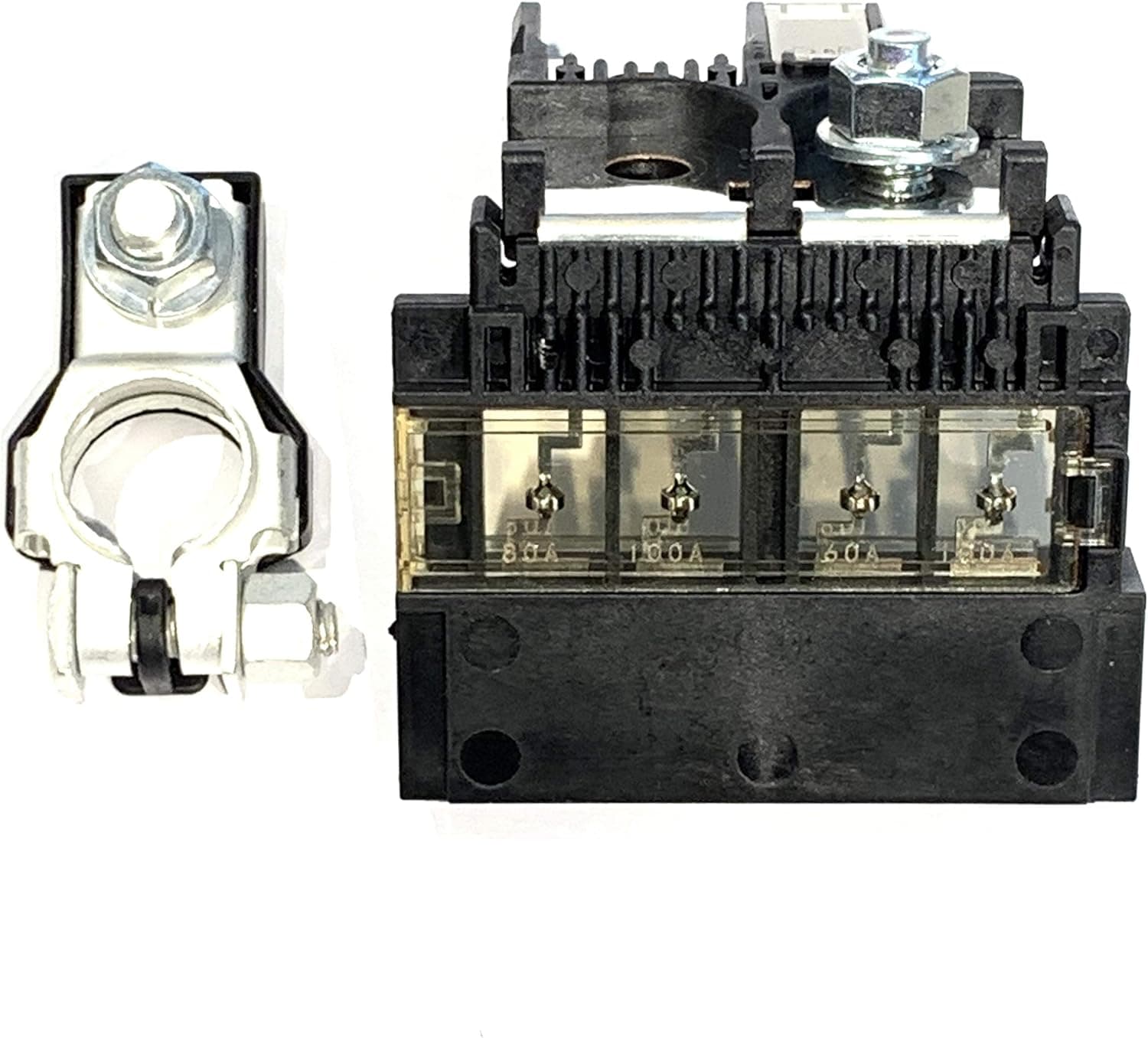 EDS Combo Pack - Terminal & Fuse Nissan | Infiniti 24380-79919 2438079919 Fusible Fuselink Fuse with POSITIVE Battery Terminal 243407F000 & Nuts for Juke Sentra Nissan | Infiniti 24380-79919 Fuselink Fuse & Battery Terminal
