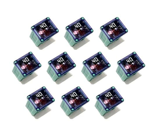 EDS Fuse 10 Pack!! 40 AMP Green Automotive Low Profile Mini J Case Fuse for Ford, Chevy/GM Nissan Toyota Hyundai Kia Honda - Pickup Trucks, Cars and SUVs 7T4Z14526D 68144445AA 38211SNAA21 1879001124 40 AMP Green Automotive Low Profile Mini J Case Fuse - 10 Pc