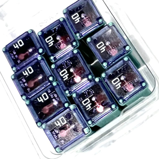 EDS Fuse 10 Pack!! 40 AMP Green Automotive Low Profile Mini J Case Fuse for Ford, Chevy/GM Nissan Toyota Hyundai Kia Honda - Pickup Trucks, Cars and SUVs 7T4Z14526D 68144445AA 38211SNAA21 1879001124 40 AMP Green Automotive Low Profile Mini J Case Fuse - 10 Pc