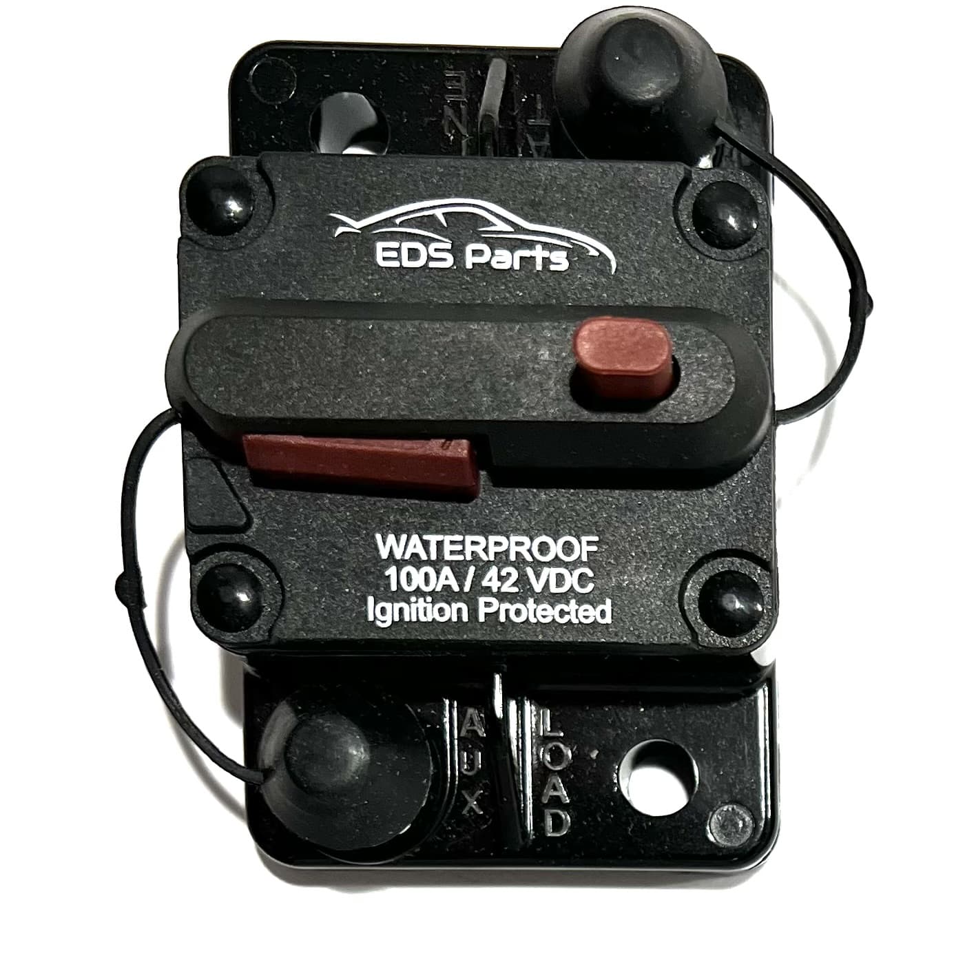 EDS Fuse Circuit Breaker Resettable Fuse Car Marine Boat Trolling Motor ATV 42VDC Waterproof Protected Resettable Fuse Circuit Breaker Car Marine Trolling Motor