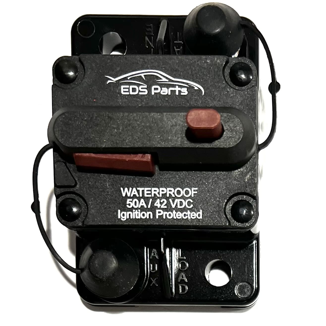 EDS Fuse Circuit Breaker Resettable Fuse Car Marine Boat Trolling Motor ATV 42VDC Waterproof Protected Resettable Fuse Circuit Breaker Car Marine Trolling Motor