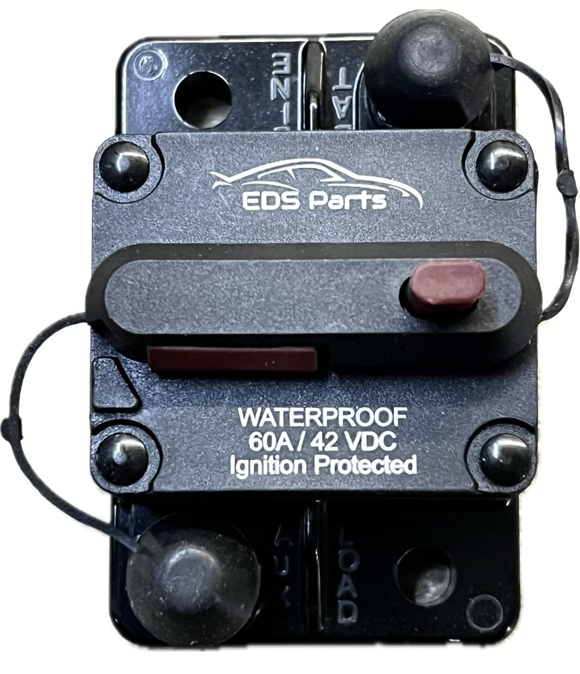 EDS Fuse Circuit Breaker Resettable Fuse Car Marine Boat Trolling Motor ATV 42VDC Waterproof Protected Resettable Fuse Circuit Breaker Car Marine Trolling Motor