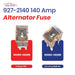 EDS Fuse EDS 927-2140 9272140 140 Amp Fuse Compatible Replacement for Toyota Nissan Ford Hyundai 90982-08286 9098208286 24370-79920 MU840042 90982-08272 18980-04805 2437079920 Falcon (1 Pack) EDS 927-2140 140 Amp Bolt Fuse |Toyota 90982-08286 Falcon etc