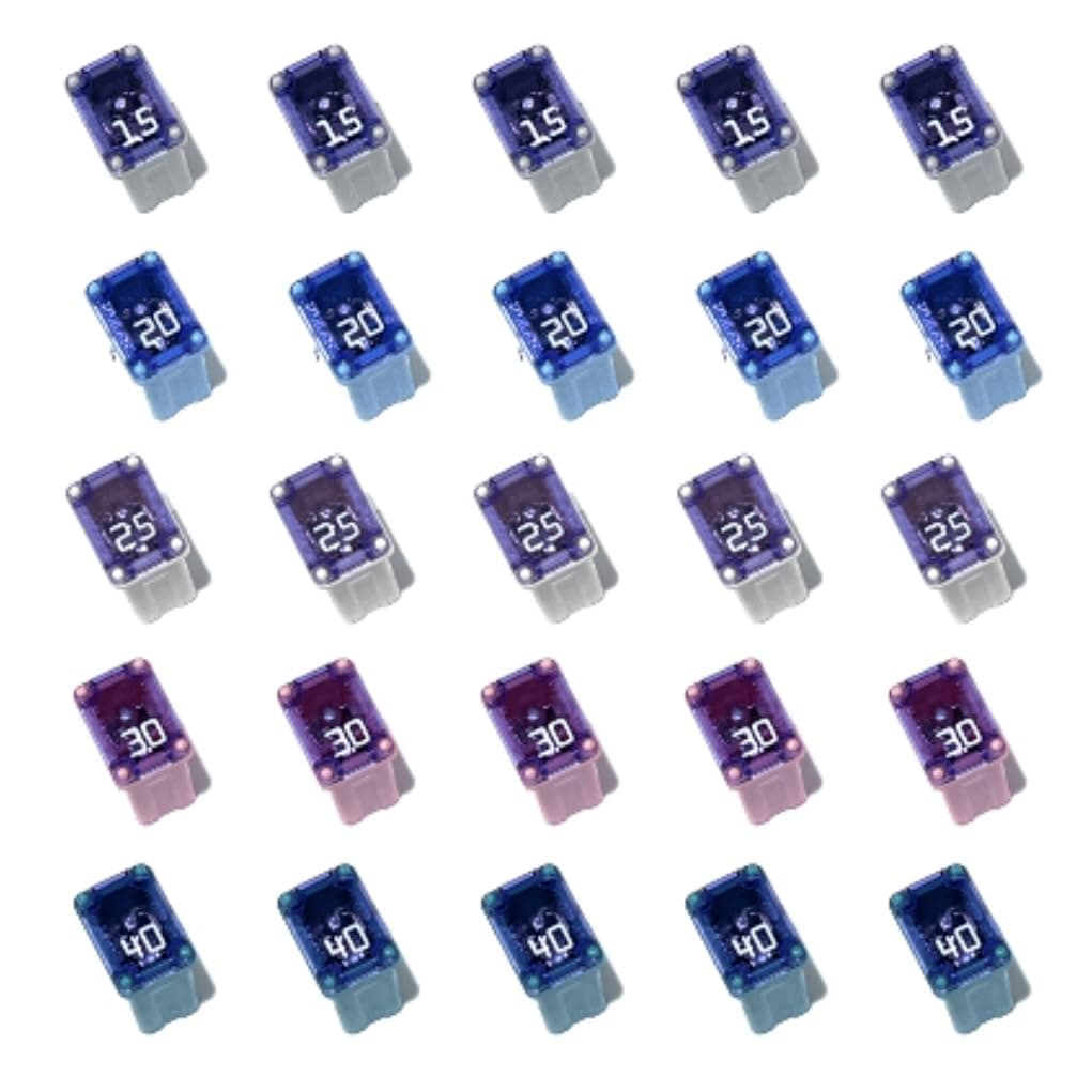 EDS Fuse EDS Micro Cartridge Auto Fuses, FMM/MCASE Fuses - choose your option -  Kit, 5 Each - 15A, 20A, 25A, 30A, 40A or multi pack EDS Micro Cartridge Auto Fuses, FMM/MCASE Fuses - choose your option -  Kit, 5 Each - 15A, 20A, 25A, 30A, 40A or multi pack