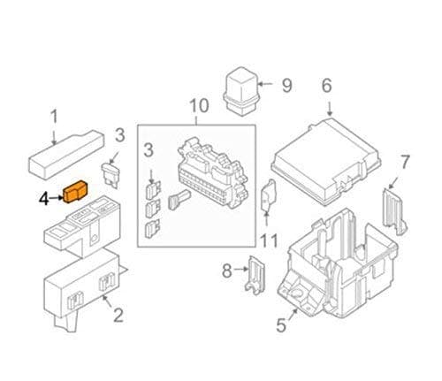 EDS Fuselink 3 Pack!! New 24370C9900 24370-C9900 | 40/40/40 Fusible Link Altima Maxima etc Nissan | Infiniti 24370-C9900 | 40/40/40 Amp Fuse - 3 Pack