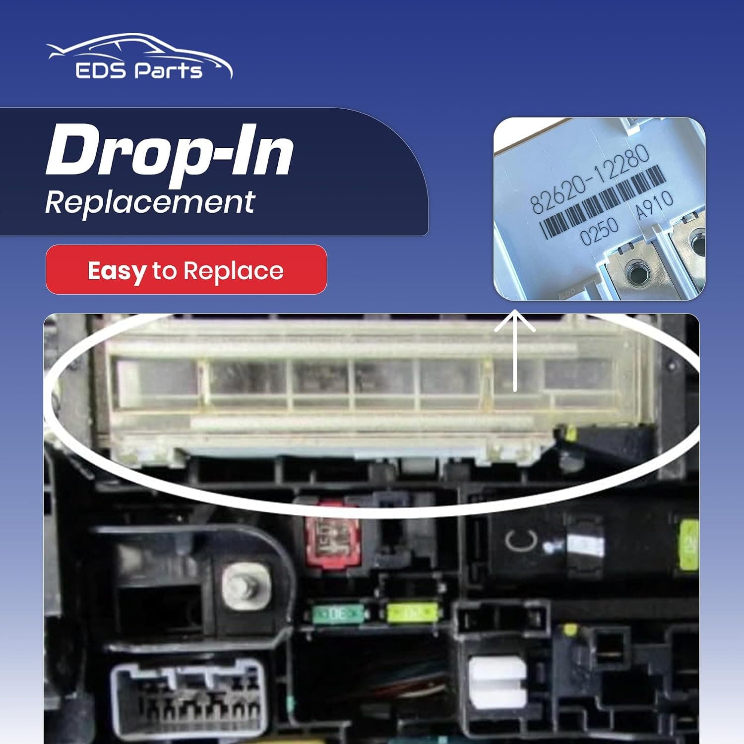EDS Fuselink 82620-12280 8262012280 Fusible Link Block Assembly for Toyota Lexus & Scion - Corolla xB tC & Matrix Vehicles 150 Amp Main Alternator Fuse 82620-12280 Multi Link Block Assembly Fuse