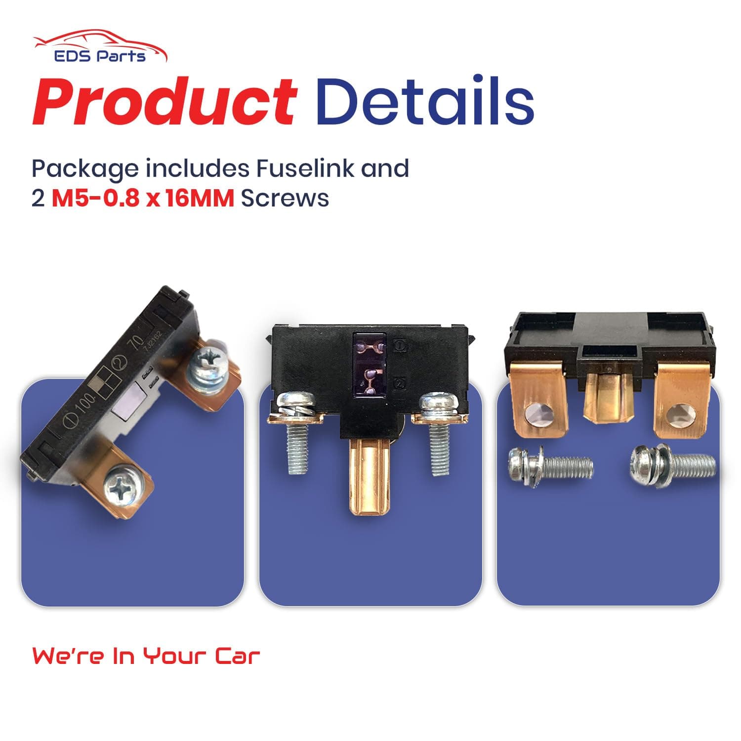 EDS Fuselink EDS 38231-SDA-A01 38231SDAA01 Fuselink Fuse Multi Block (100Amp/70Amp) | OEM-Style Replacement with 2 Screws | Fits Honda Accord, Civic, CRV & Acura TSX | MUSB-A1 MUSBA1 Compatible | Made in Japan Honda | Acura 38231-SDA-A01 Multi Block Fuselink Fuse A 