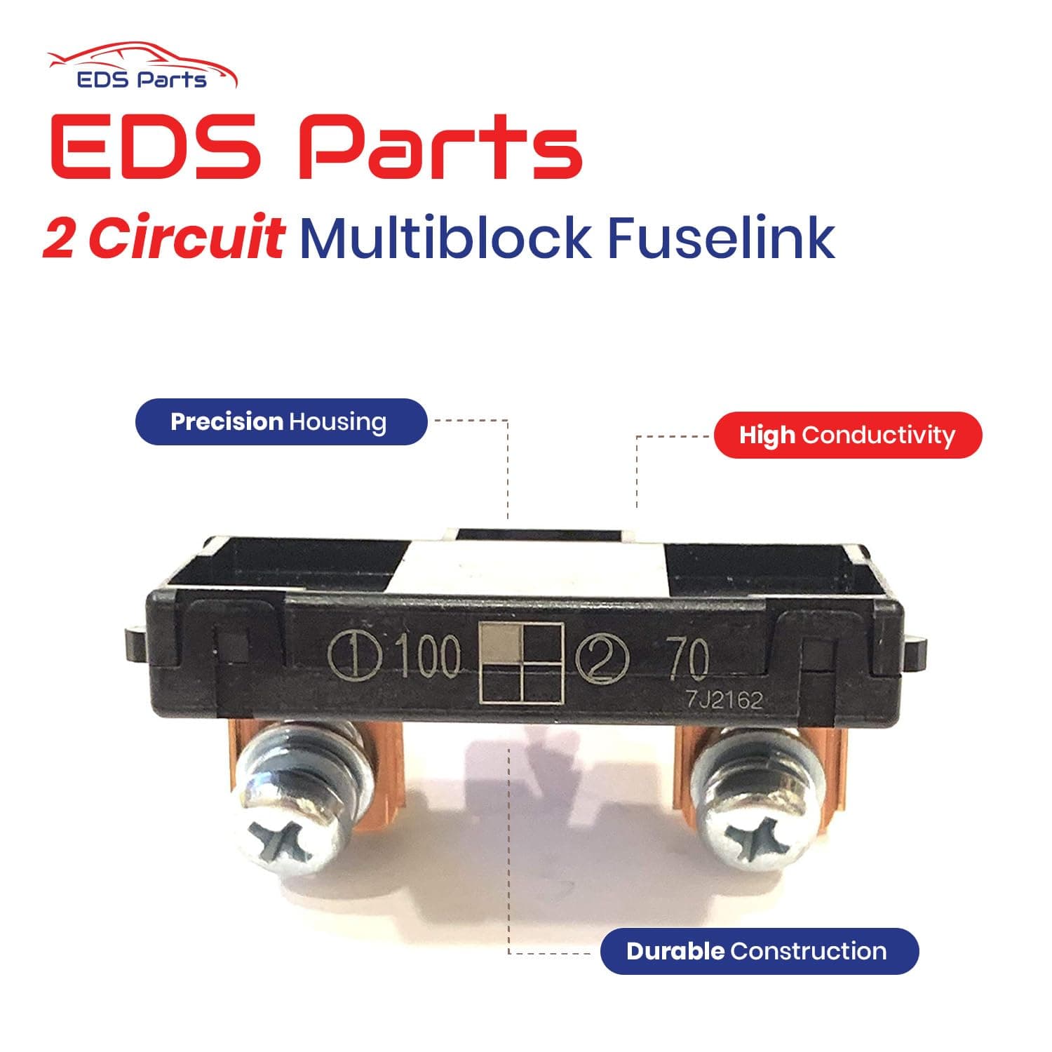 EDS Fuselink EDS 38231-SDA-A01 38231SDAA01 Fuselink Fuse Multi Block (100Amp/70Amp) | OEM-Style Replacement with 2 Screws | Fits Honda Accord, Civic, CRV & Acura TSX | MUSB-A1 MUSBA1 Compatible | Made in Japan Honda | Acura 38231-SDA-A01 Multi Block Fuselink Fuse A 