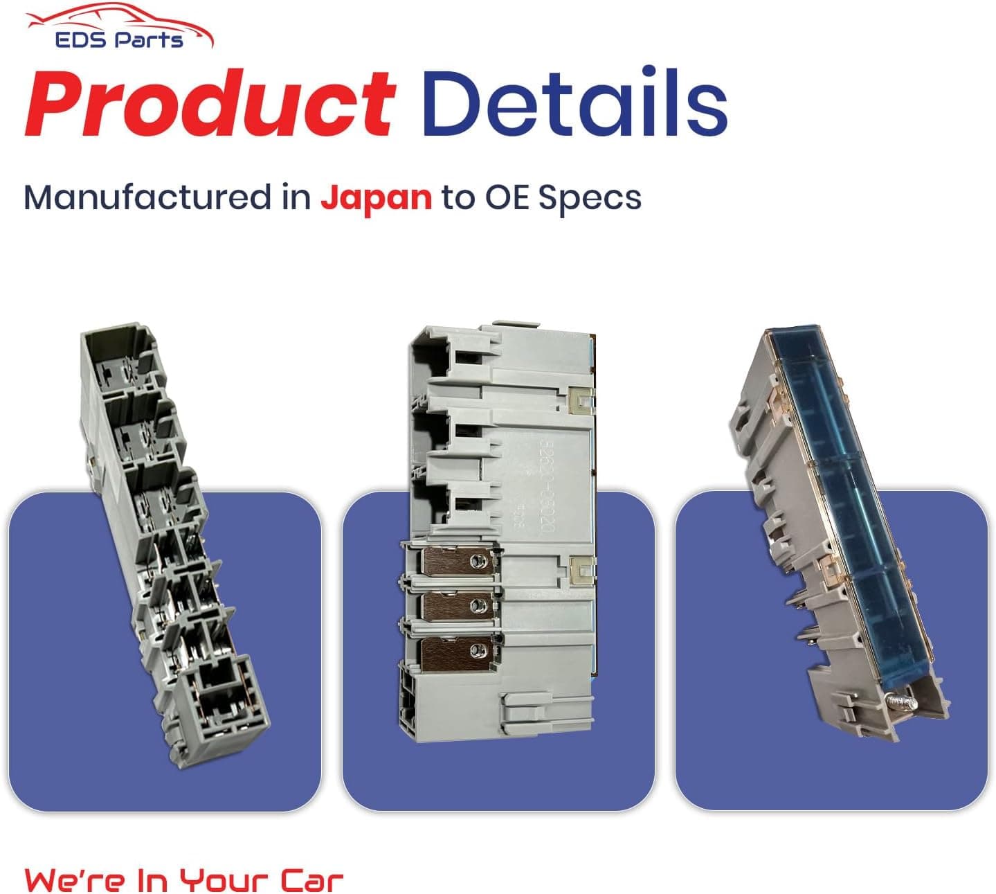 EDS Fuselink EDS 82620-08020 8262008020 Fusible Link Block Assembly for Toyota Sienna (2004–2010) | 12-Circuit Fuselink with 140Amp Main Alternator Fuse, ABS, Starting System & Essential Electrical Protection Toyota 82620-08020 Fusible Link Block for Sienna 2004-2010